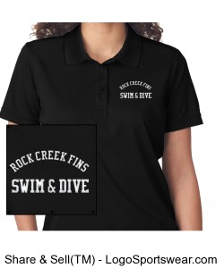 Rock Creek FINS Cool and Dry Mesh Pique Polo (WOMENS) Design Zoom